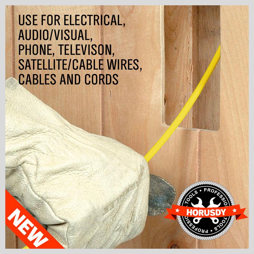 3.3m ⏀ 4mm Fibreglass Electricians Push Pull Rods Cable Cavity Contractors Duct