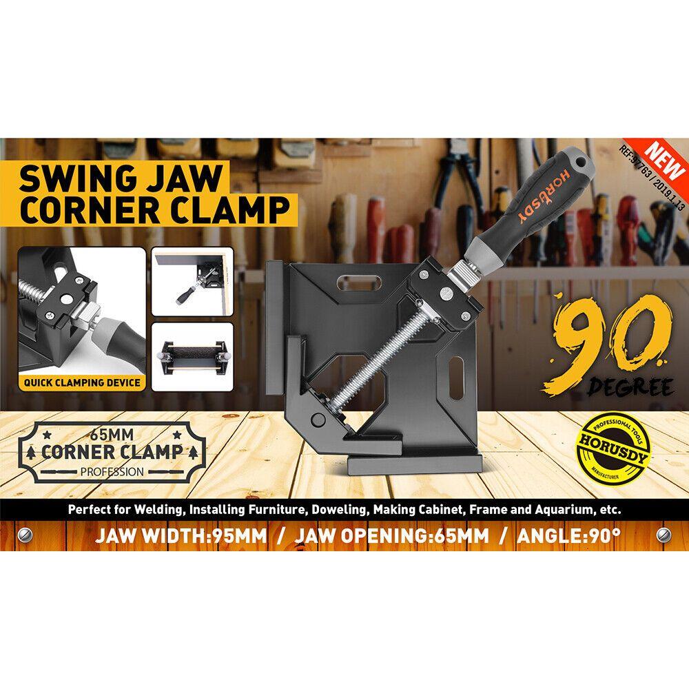 2x 90° Quick Right Angle Clamps Corner Clamps Vise Wood-working Welding Holder