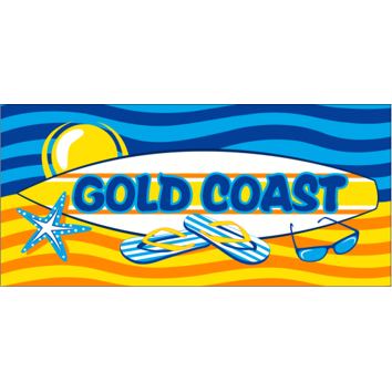 36 x Surfing Gold Coast Beach Towel