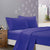 1000TC Ultra Soft Double Size Bed Royal Blue Flat & Fitted Sheet Set