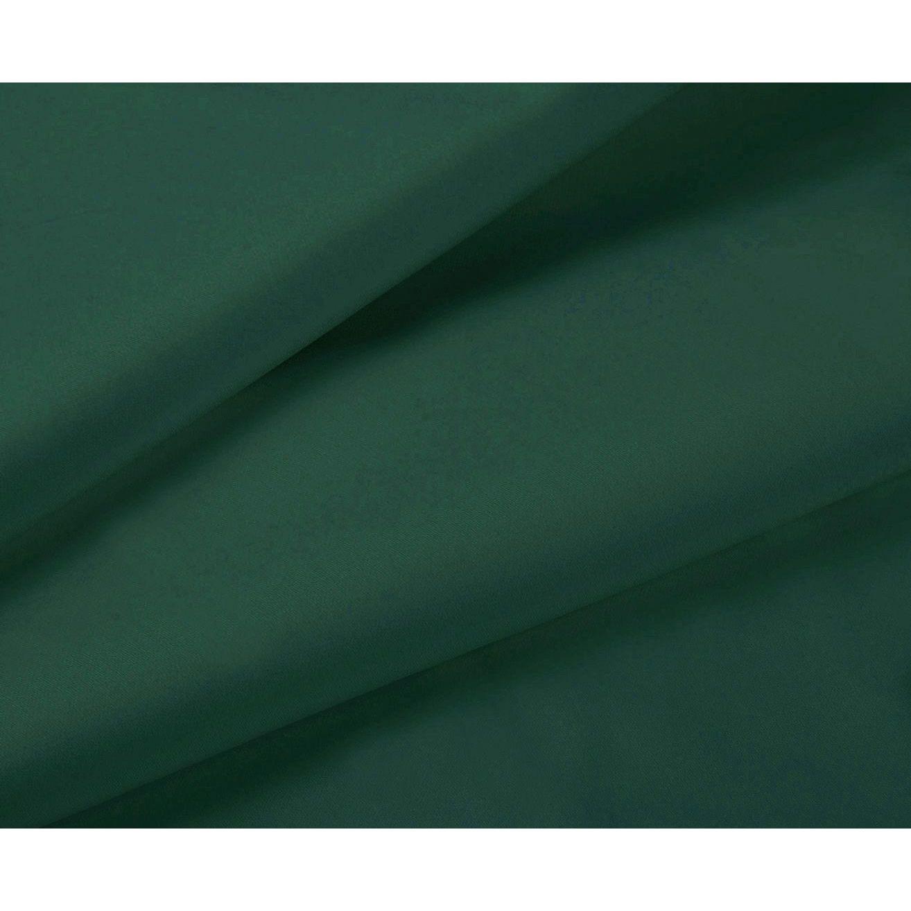 1000TC Ultra Soft Double Size Bed Dark Green Flat & Fitted Sheet Set