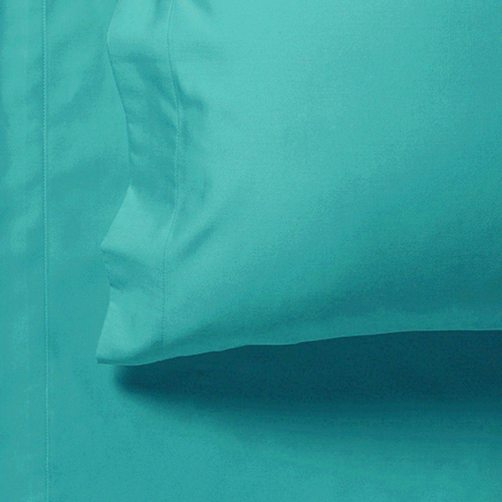 1000TC Ultra Soft Fitted Sheet & 2 Pillowcases Set - King Size Bed - Teal