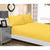 1000TC Ultra Soft Fitted Sheet & 2 Pillowcases Set - King Size Bed - Yellow