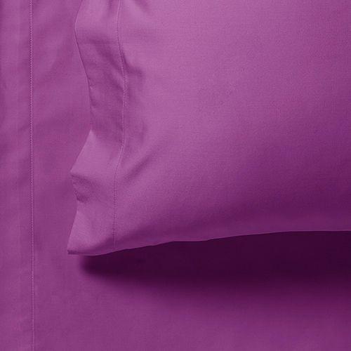 1000TC Ultra Soft King Size Bed Purple Flat & Fitted Sheet Set