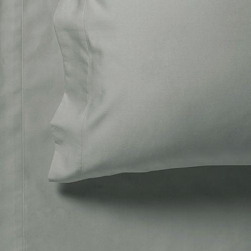 1000TC Ultra Soft King Size Bed Grey Flat & Fitted Sheet Set