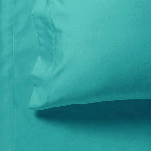 1000TC Ultra Soft King Size Bed Teal Flat & Fitted Sheet Set