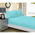 1000TC Ultra Soft Fitted Sheet & 2 Pillowcases Set - Queen Size Bed - Aqua