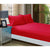 1000TC Ultra Soft Fitted Sheet & 2 Pillowcases Set - Super King Size Bed - Red