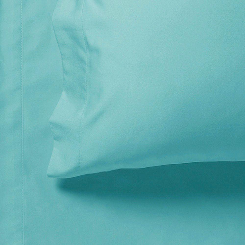 1000TC Ultra Soft Fitted Sheet & 2 Pillowcases Set - Super King Size Bed - Aqua