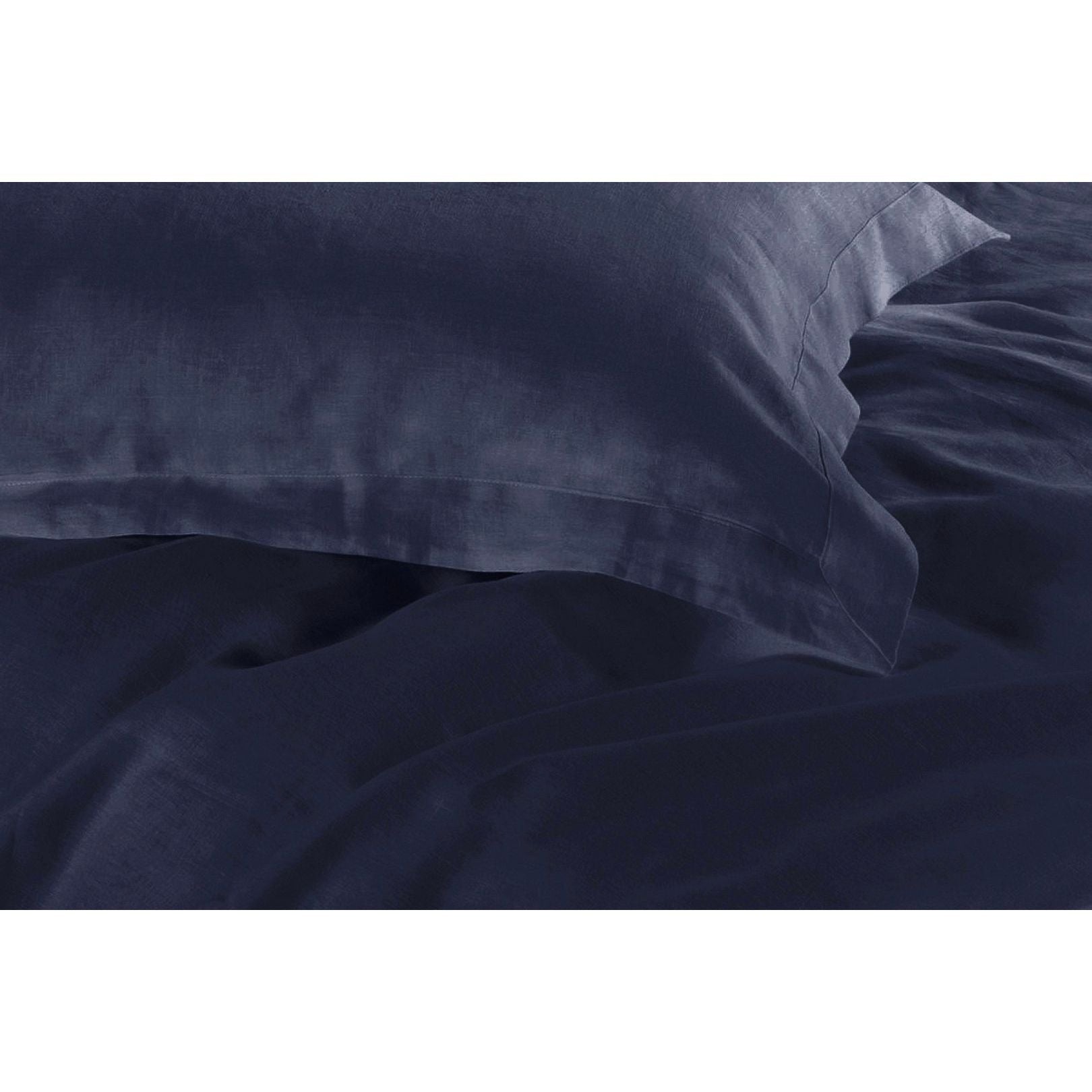 1000TC Tailored Double Size Quilt/Doona/Duvet Cover Set - Midnight Blue