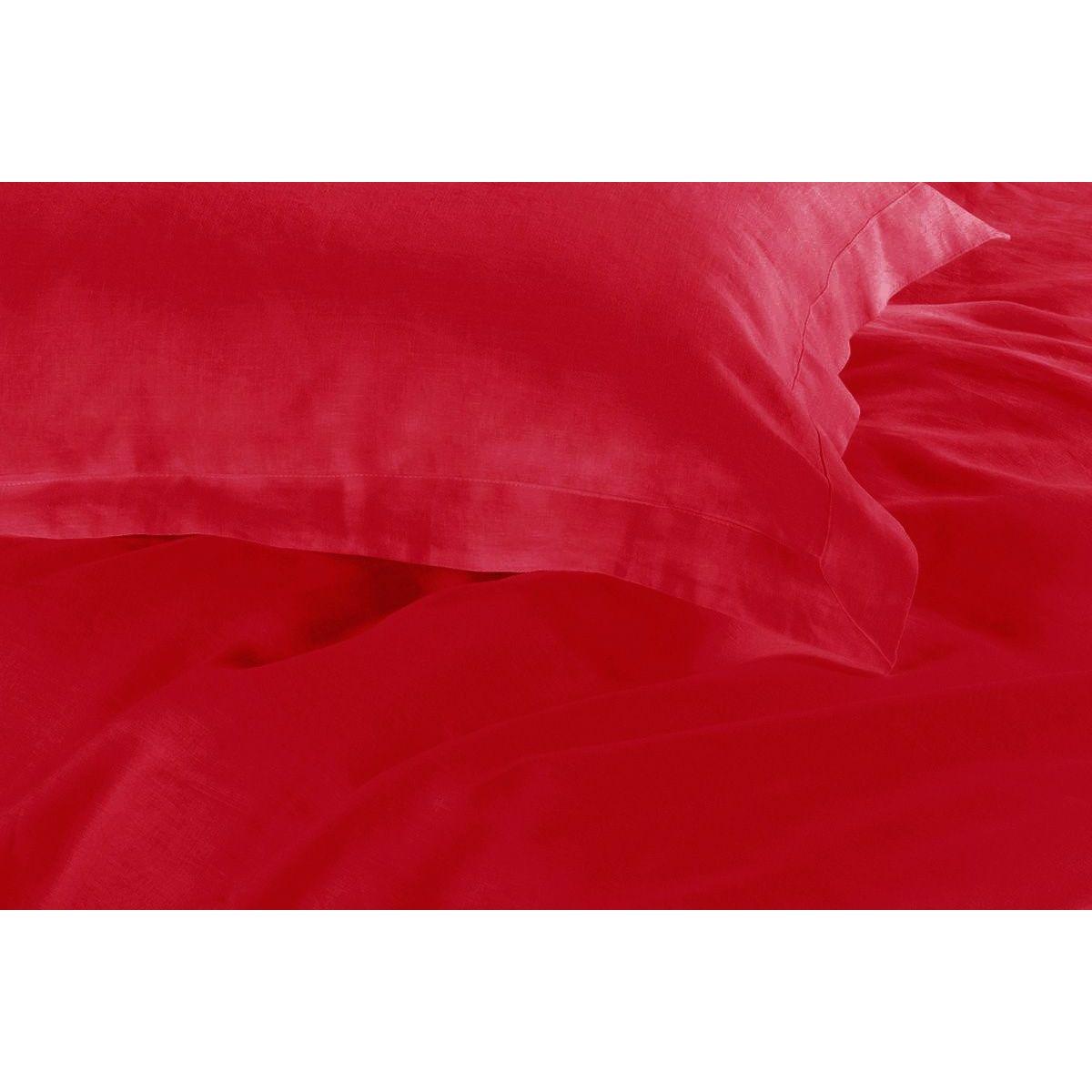 1000TC Tailored Double Size Red Duvet Doona Quilt Cover Set