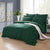 1000TC Tailored King Size Quilt/Doona/Duvet Cover Set - Dark Green