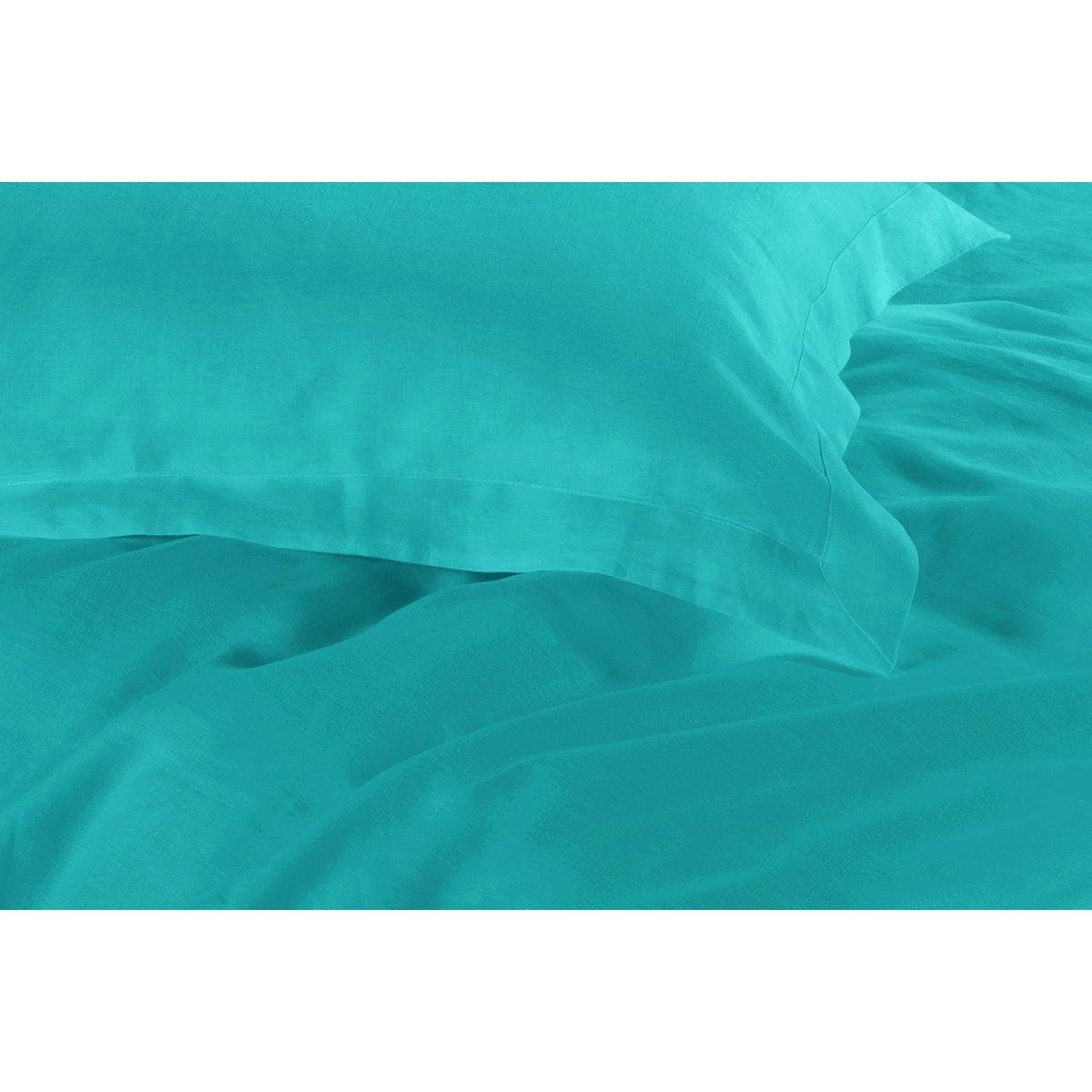 1000TC Tailored King Size Teal Duvet Doona Quilt Cover Set