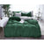 1000TC Reversible King Size Green and Grey Duvet Doona Quilt Cover Set