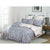 Tree Reversible Double Size Grey Duvet Doona Quilt Cover Set