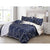 Tree Reversible King Size Blue Duvet Doona Quilt Cover Set