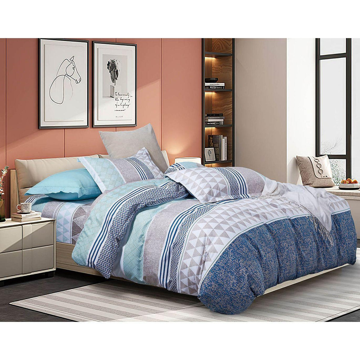 Danya Queen Size Duvet Doona Quilt Cover Set