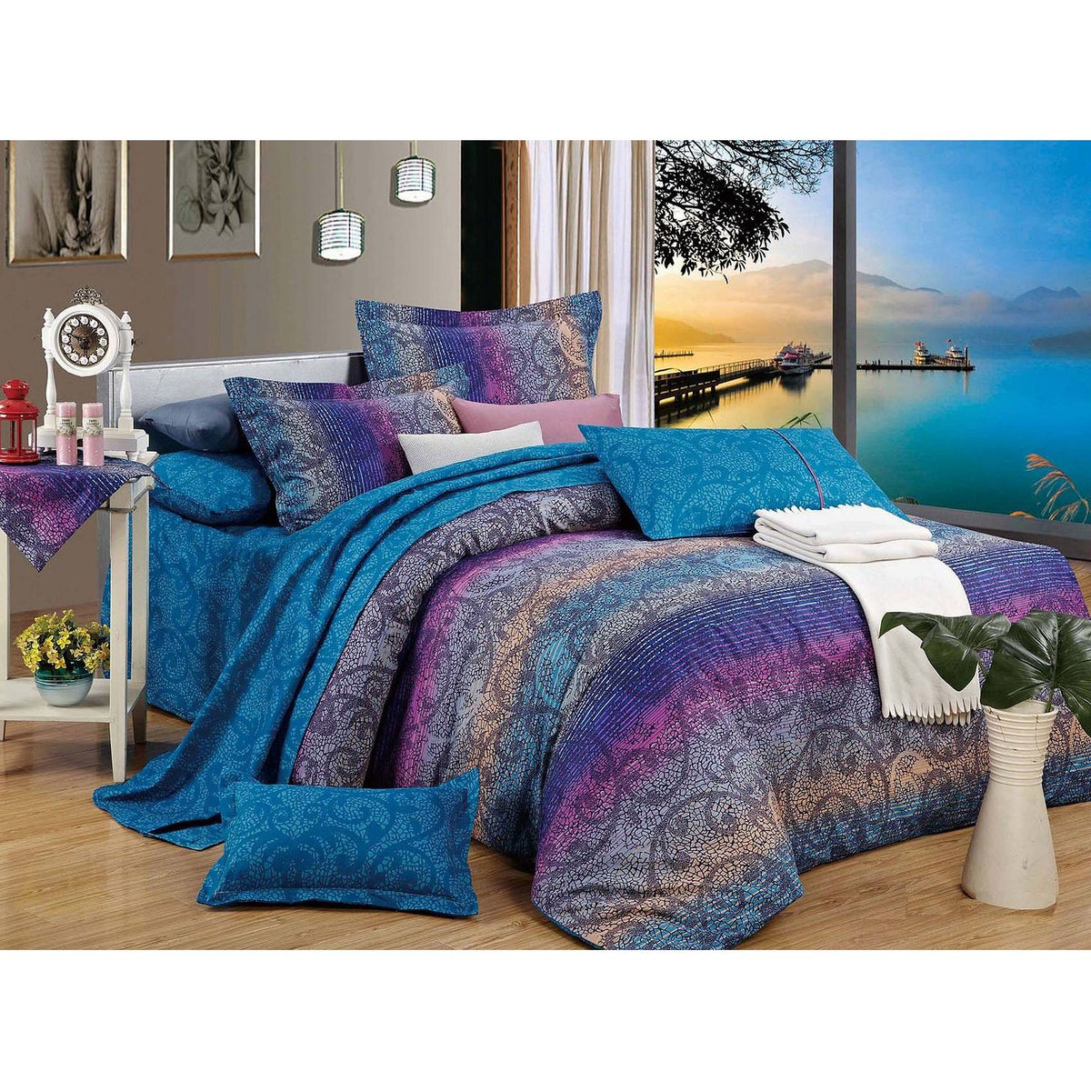 Tanya Queen Size Duvet Doona Quilt Cover Set