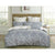 Tree Reversible Queen Size Grey Duvet Doona Quilt Cover Set