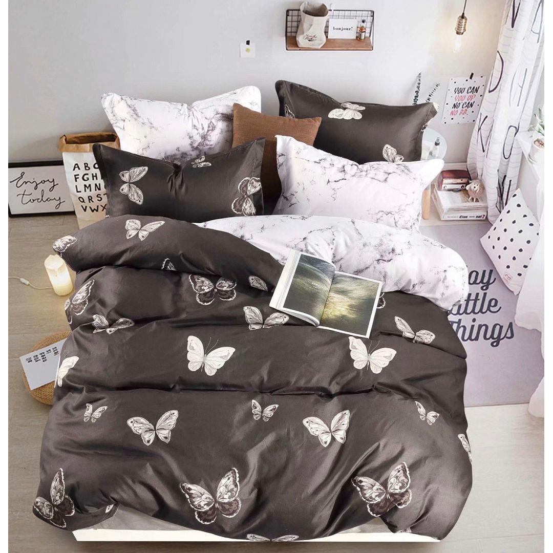 Butterfly Queen Size Quilt/Doona/Duvet Cover Set