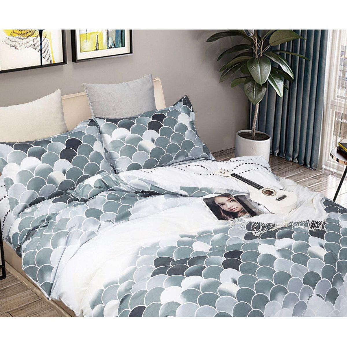Millie Queen Size Quilt/Doona/Duvet Cover Set