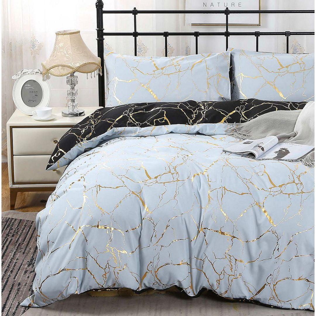 Adana Reversible Queen Size Bed Quilt/Doona/Duvet Cover Set