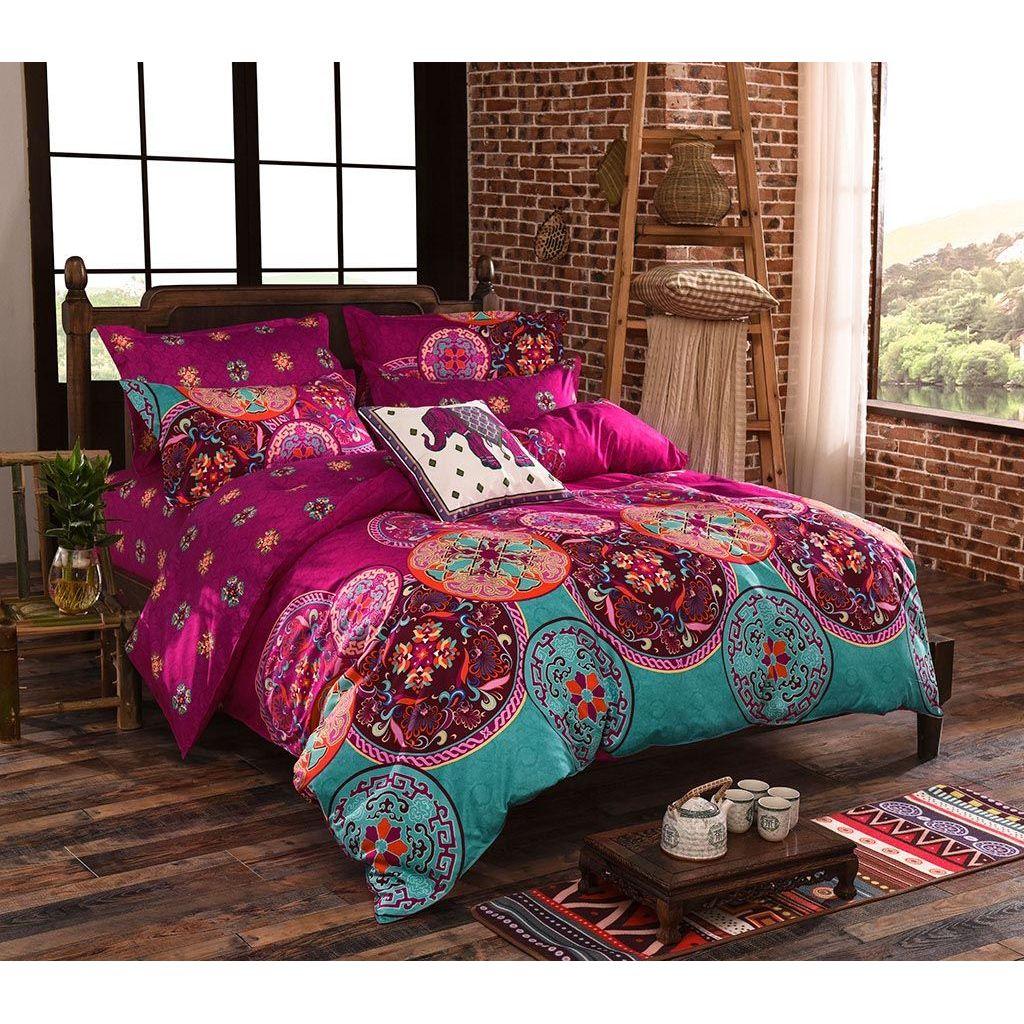 Mandala Super King Size Duvet Doona Quilt Cover Set