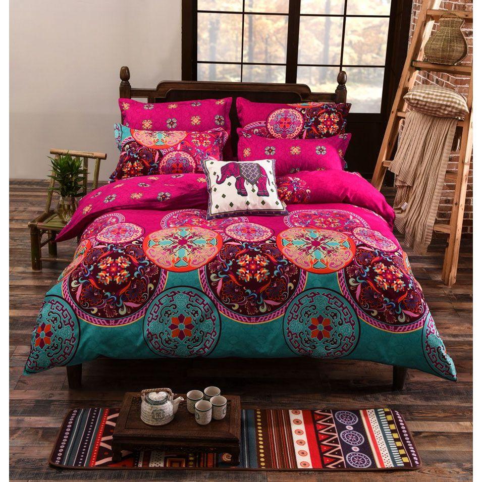 Mandala Super King Size Duvet Doona Quilt Cover Set