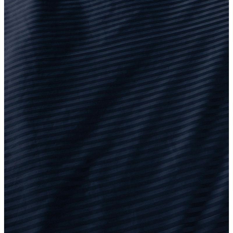 1000TC Ultra Soft Striped Queen Size Midnight Blue Duvet Doona Quilt Cover Set