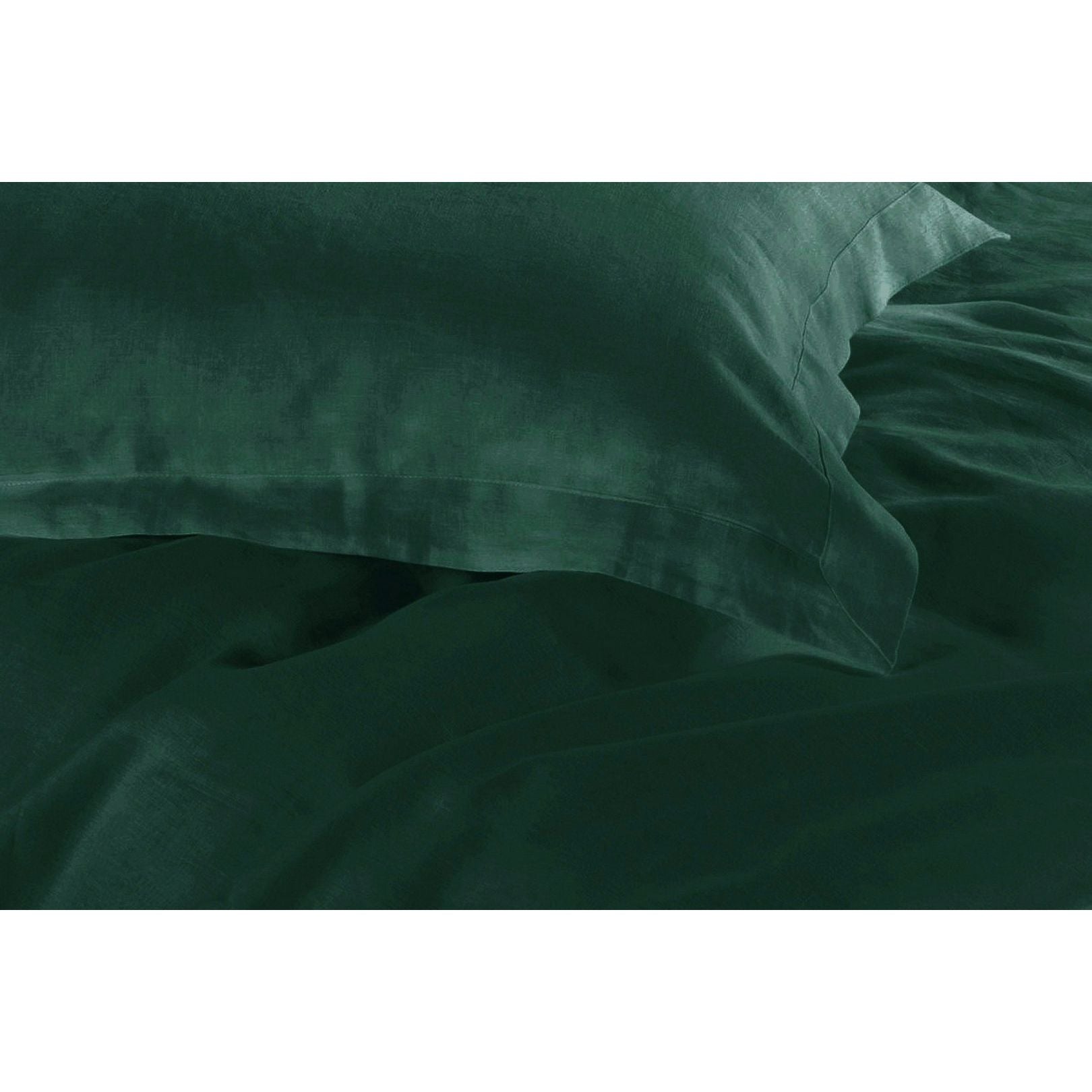 1000TC Tailored Queen Size Quilt/Doona/Duvet Cover Set - Dark Green