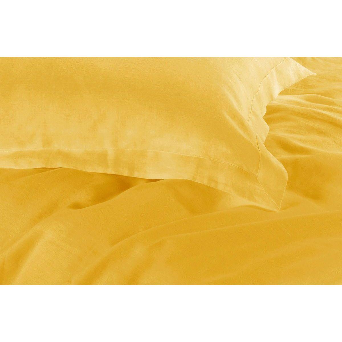 Tailored 1000TC Ultra Soft Queen Size Yellow Duvet Doona Quilt Cover Set