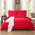 1000TC Tailored Single Size Red Duvet Doona Quilt Cover Set