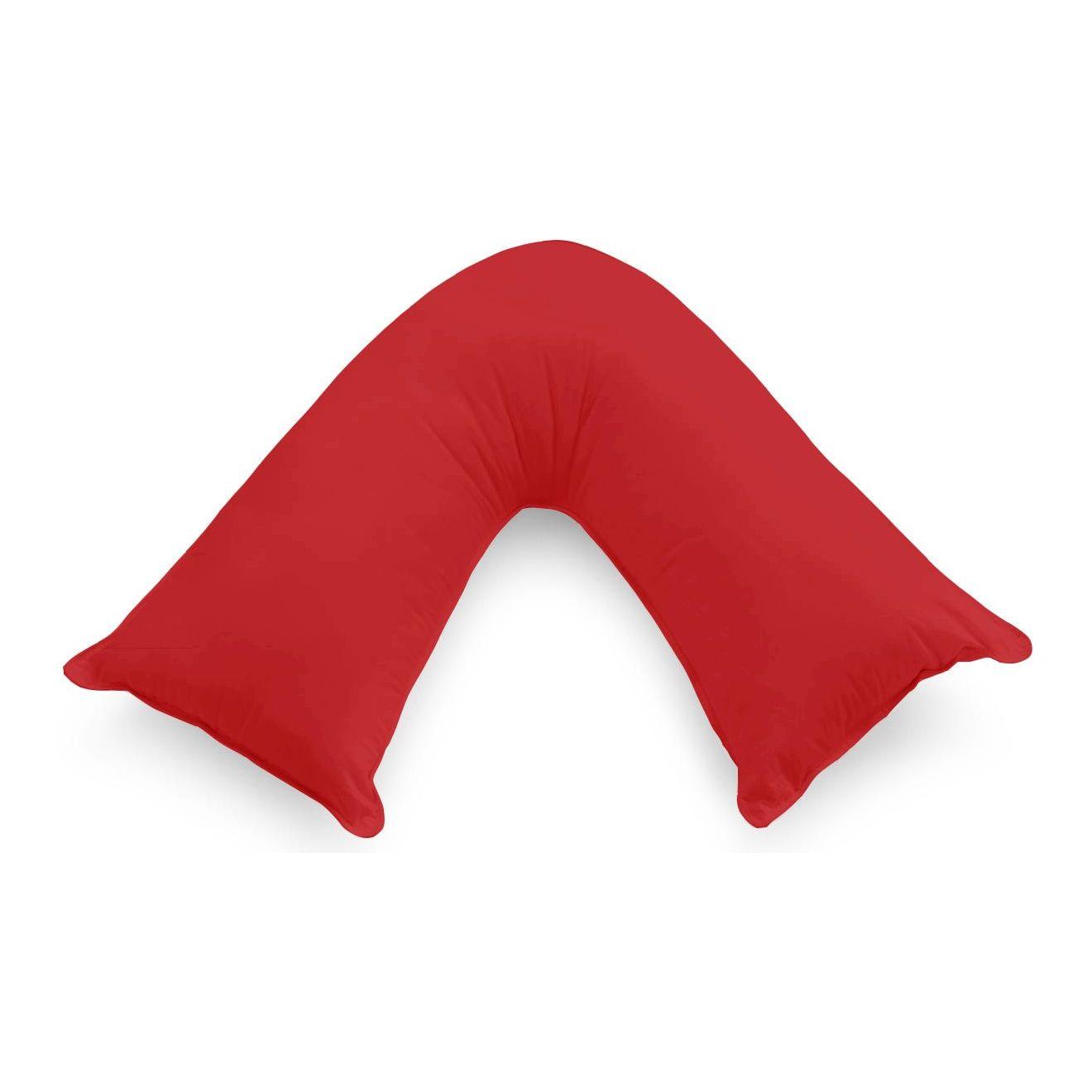 1000TC Premium Ultra Soft V SHAPE Pillowcase - Red