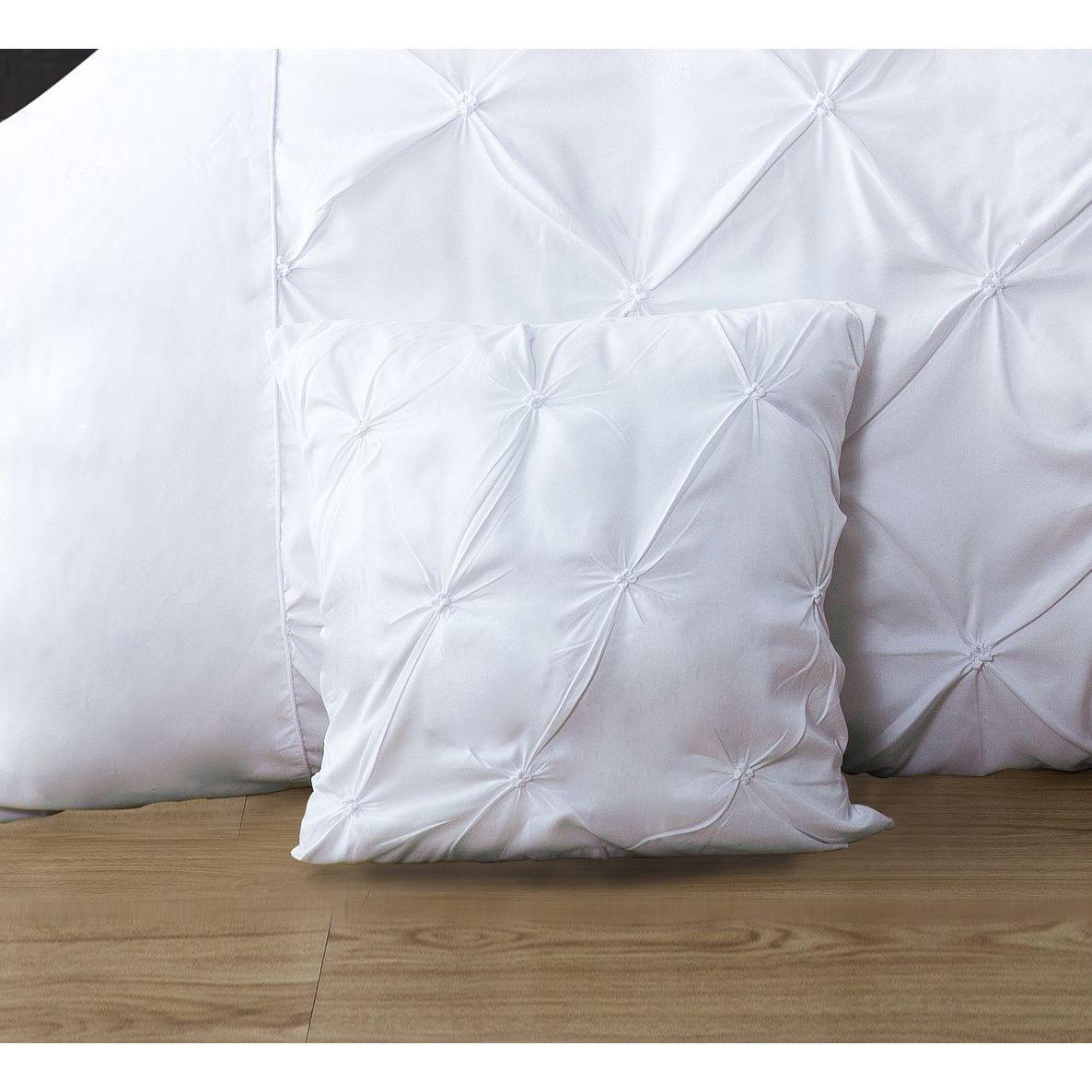 Diamond Pintuck Premium Ultra Soft Cushion Covers 2-Pack - White