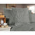 Diamond Pintuck Premium Ultra Soft European Pillowcases 2-Pack - Grey