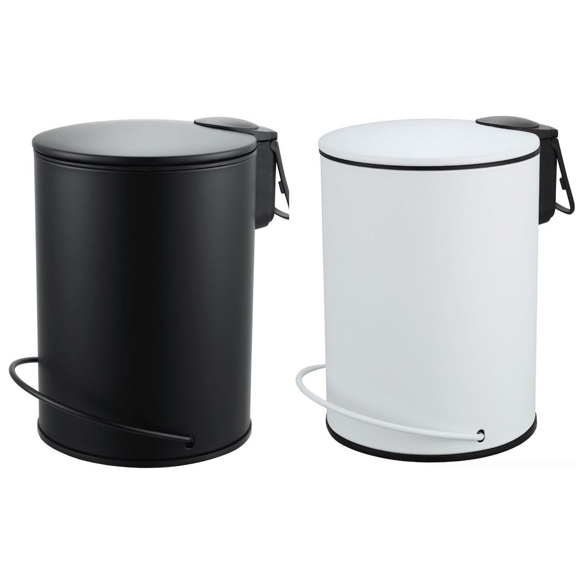 3L Soft Close Pedal Bin Black