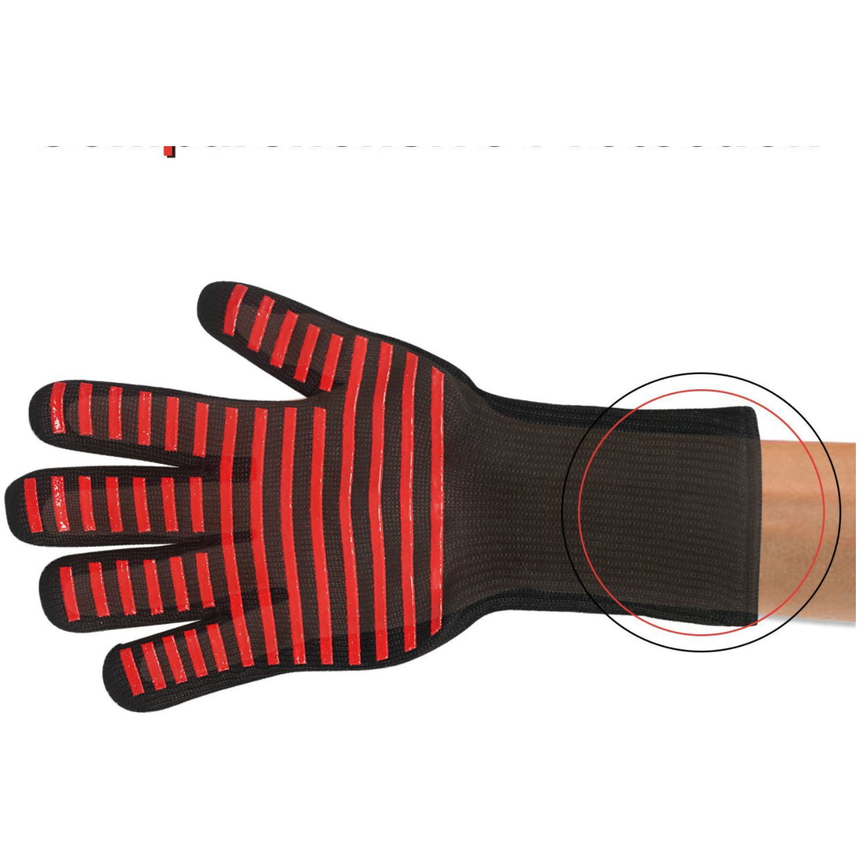 1 Pair Heat Proof Glove blue