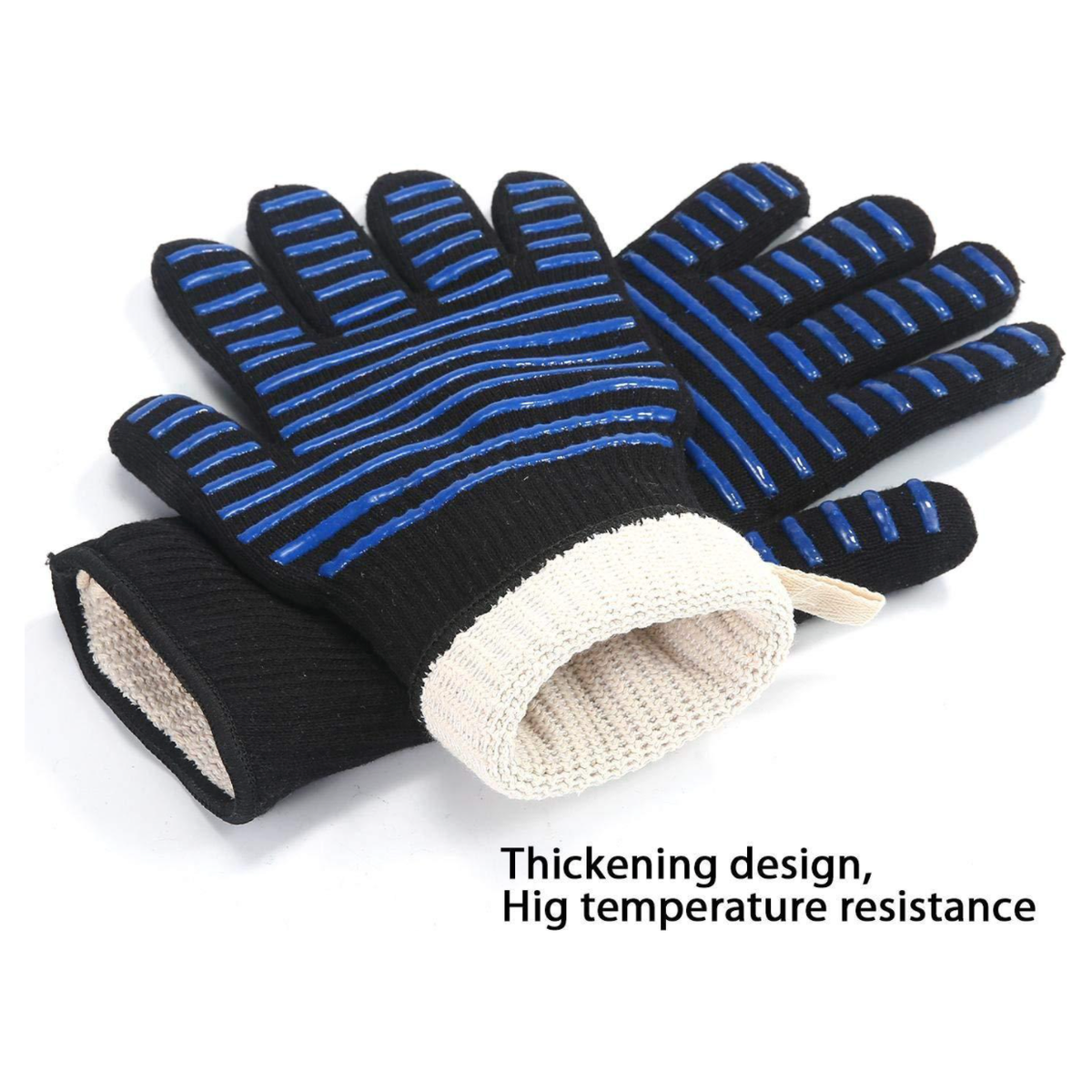 1 Pair Heat Proof Glove blue