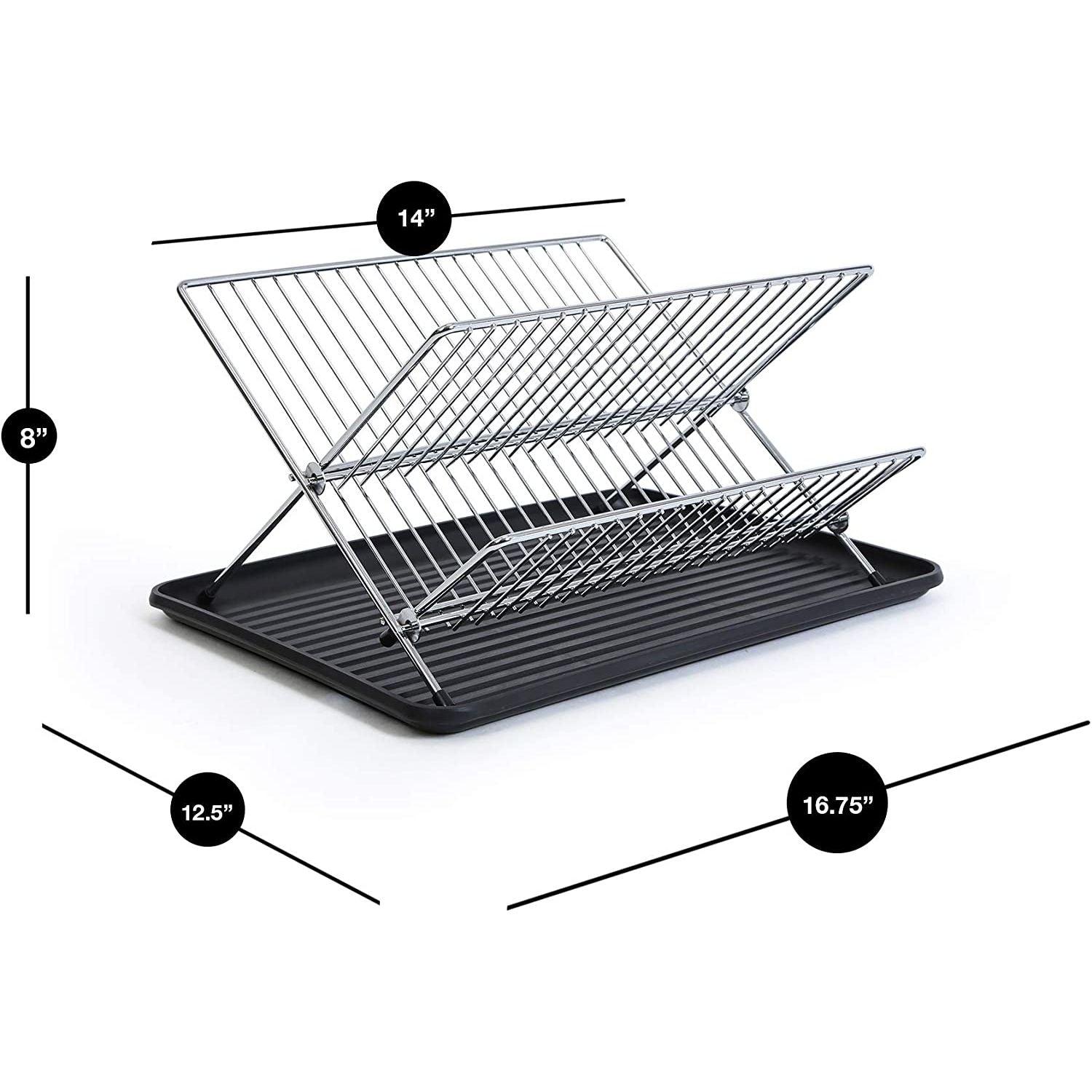 2 Tier Folding Dish Rack