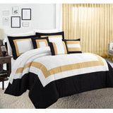 10 piece comforter and sheets set king gold