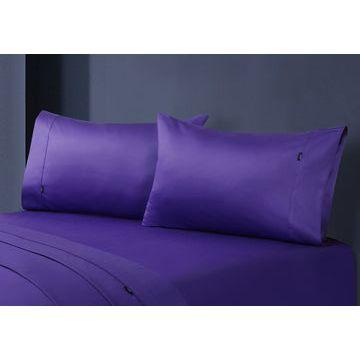 1000tc egyptian cotton pillowcase pair violet