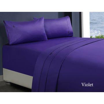 1000tc egyptian cotton sheet set 1 double violet