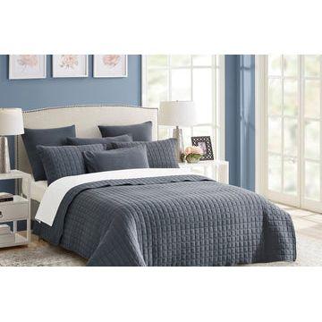 7 piece vintage stone wash comforter set king charcoal