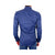 Solid Blue Satin Shirt 39 IT Men