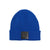 Authentic Givenchy Blue Wool Beanie Cap with Leather Logo Tag