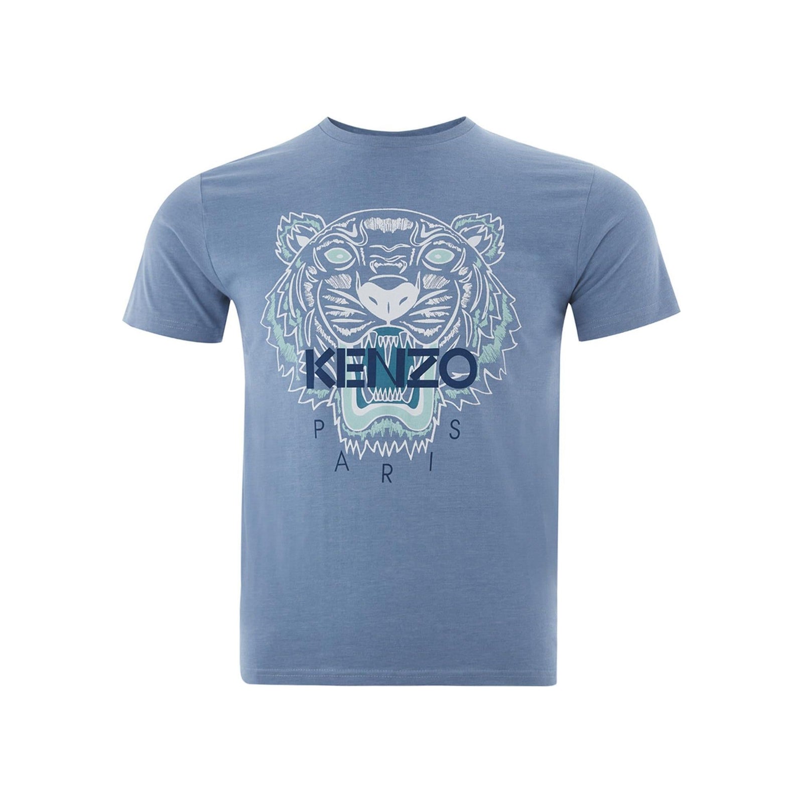 Authentic Kenzo Tiger Print Cotton T-Shirt S Men