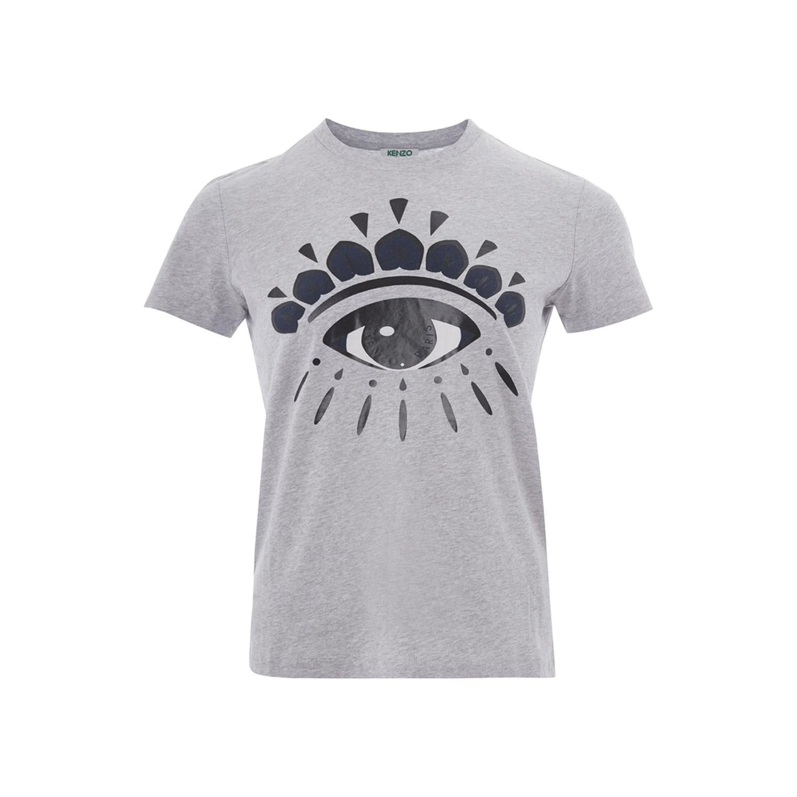 Authentic Kenzo Eye Print T-Shirt in Grey S Women