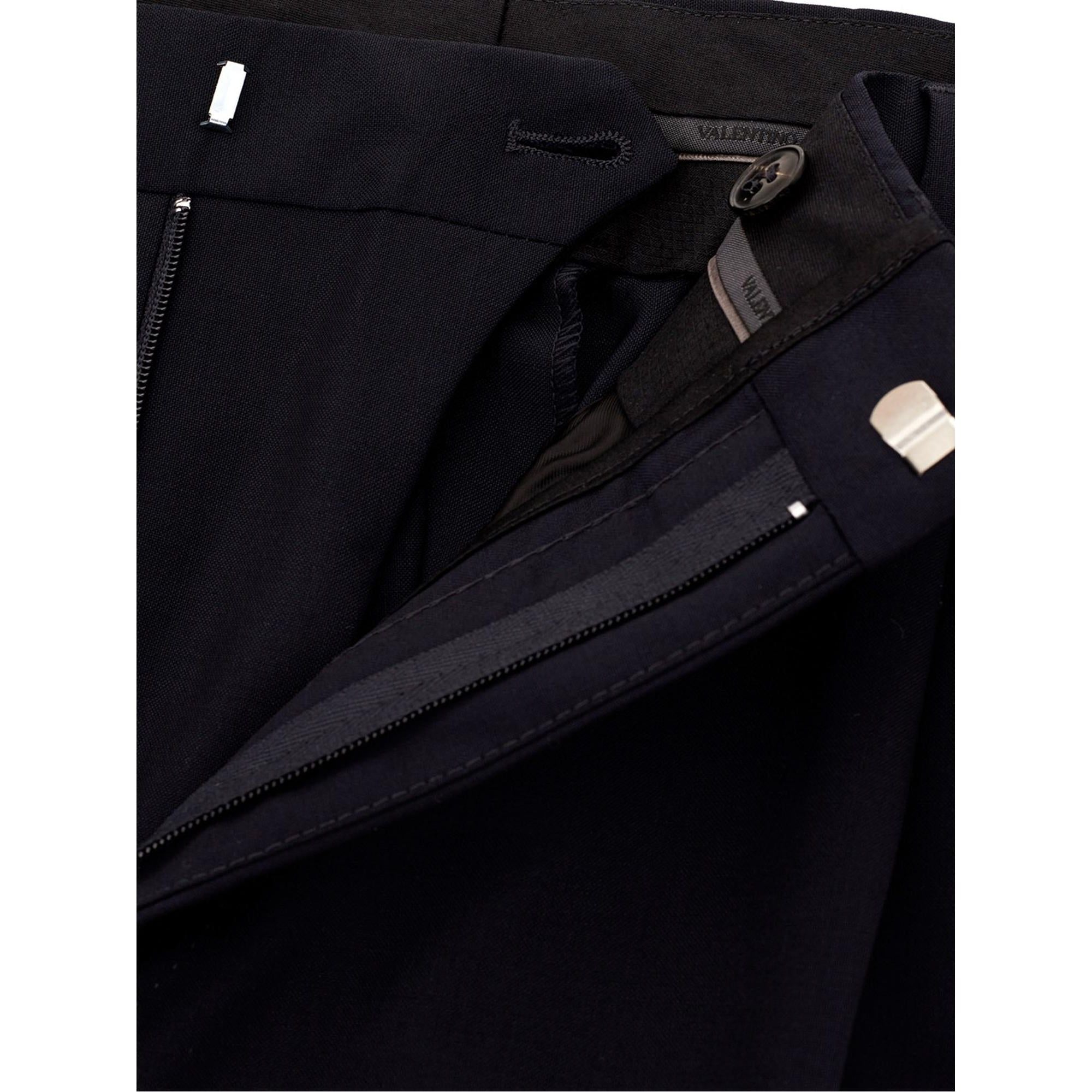 Valentino Elegant Tailored Trouser in Blue Wool Blend 52 IT Men