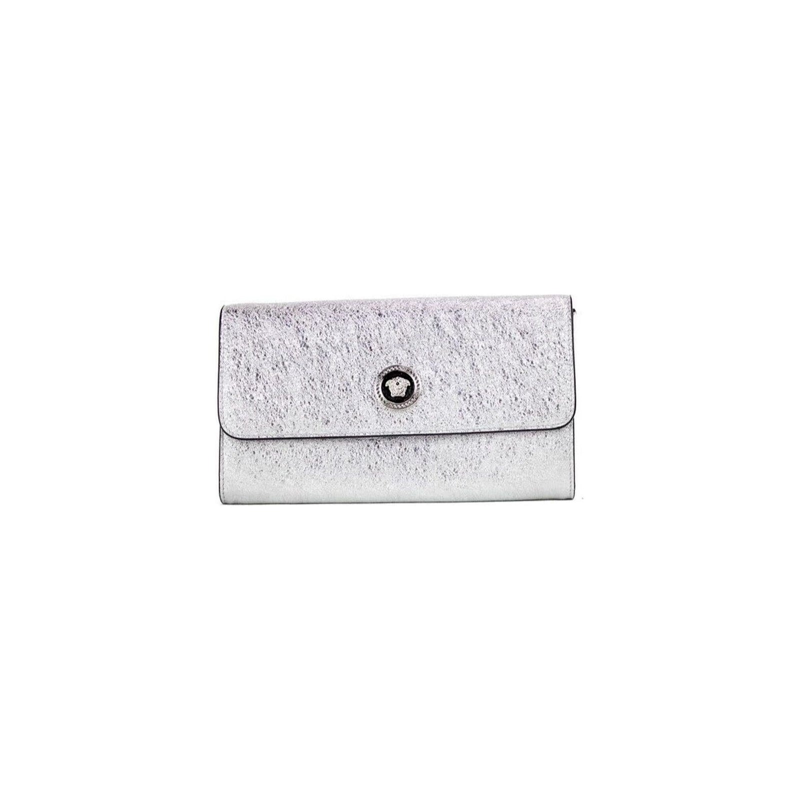 Versace Small Evening Metallic Clutch Wallet Crossbody Bag