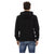 Sweatshirt with Hood and Side Pockets Front Print Logo Insert M Men